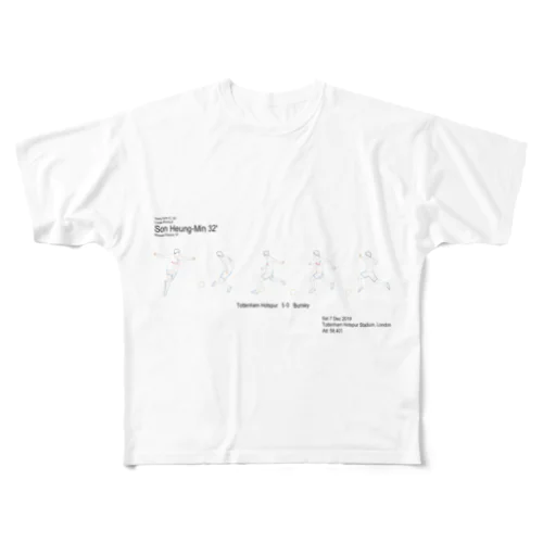 トッテナム　ソンフンミンバーンリー戦ゴール記念 All-Over Print T-Shirt