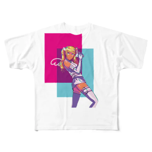 現代の天使ちゃん All-Over Print T-Shirt