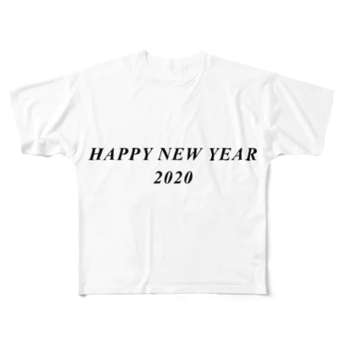 HAPPY NEW YEAR 2020 フルグラフィックTシャツ