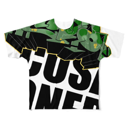 FULLMETAL COSA GRAFFITIレター All-Over Print T-Shirt