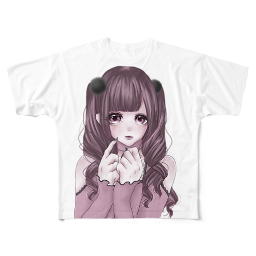 地雷女ちゃん All-Over Print T-Shirt