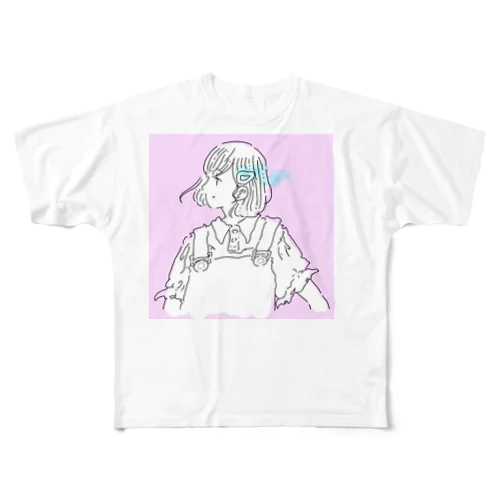 Pink フルグラフィックTシャツ