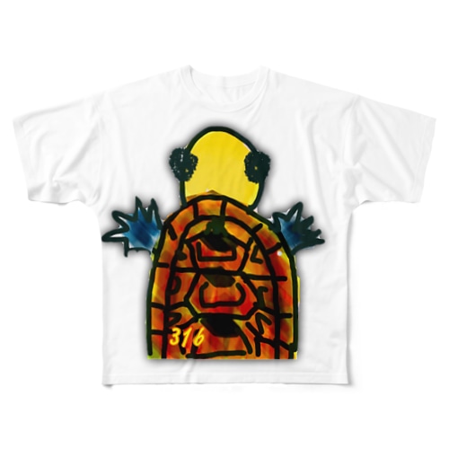 イシガメーくん All-Over Print T-Shirt
