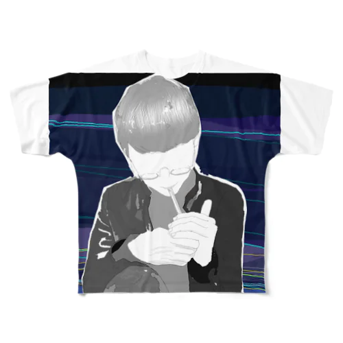 smoking　jam フルグラフィックTシャツ