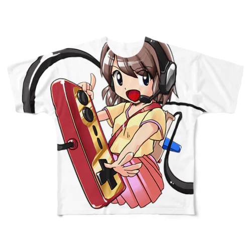 レトロゲーム実況 フルグラフィックTシャツ