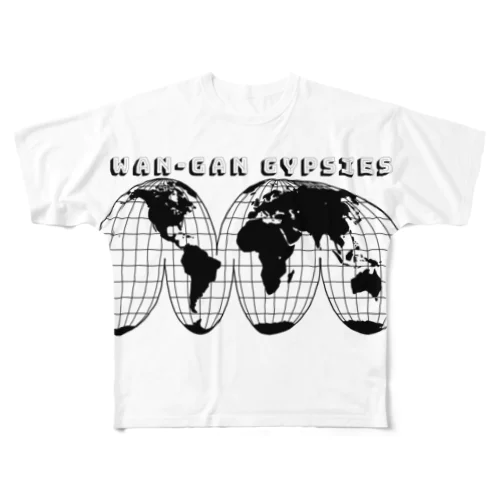 WORLD WIDE WAN-GAN フルグラフィックTシャツ
