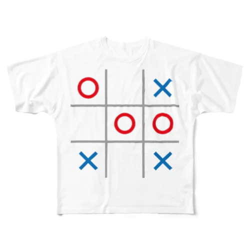 マルバツゲーム All-Over Print T-Shirt