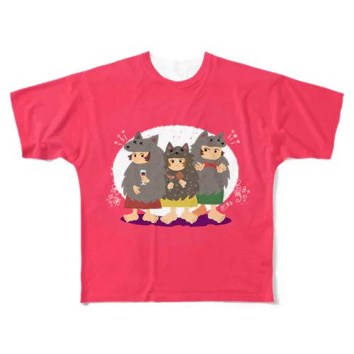 オオカミ少女 フルグラフィックTシャツ