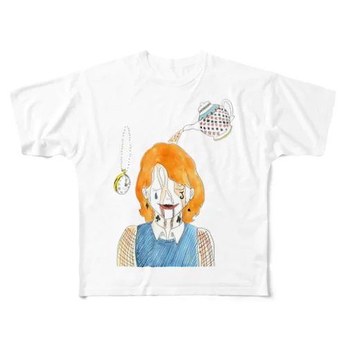 アリスの反省茶会 All-Over Print T-Shirt