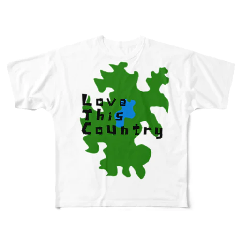Love フルグラフィックTシャツ