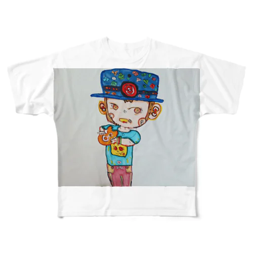 ８くん フルグラフィックTシャツ