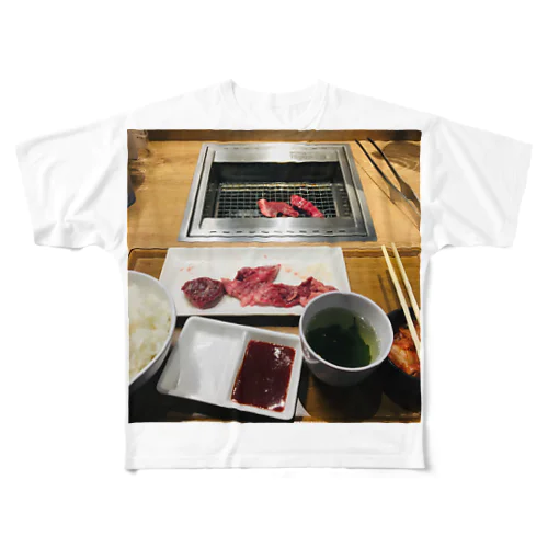 ハラミ単品100g All-Over Print T-Shirt