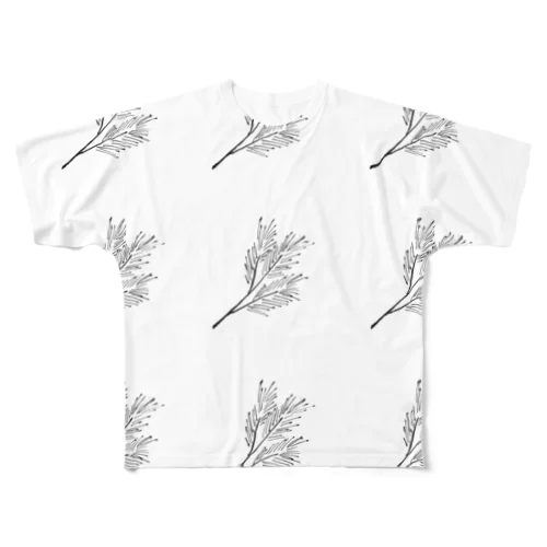 松の枝葉たち All-Over Print T-Shirt