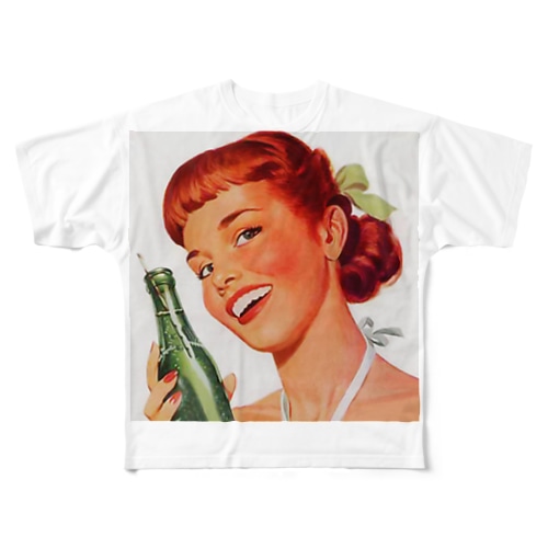Soda Pop ビンテージ All-Over Print T-Shirt