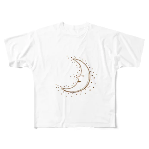moon All-Over Print T-Shirt