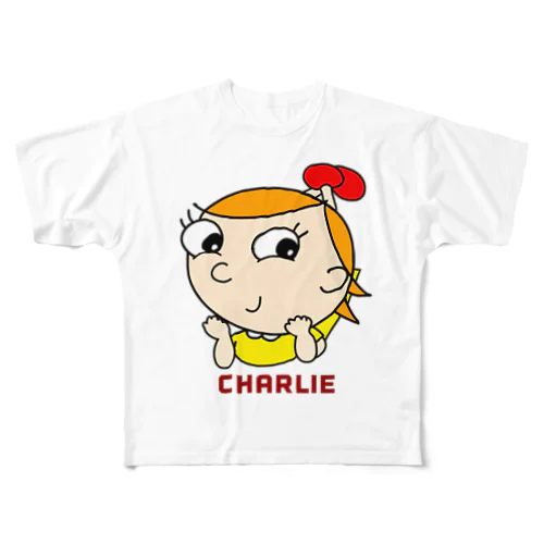 えーとねー、、　Charlie フルグラフィックTシャツ