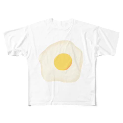 目玉焼き フルグラフィックTシャツ