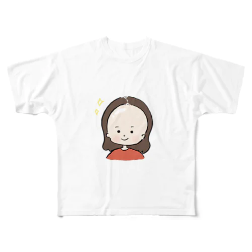 おでこヒカルちゃん　ピカピカモード All-Over Print T-Shirt