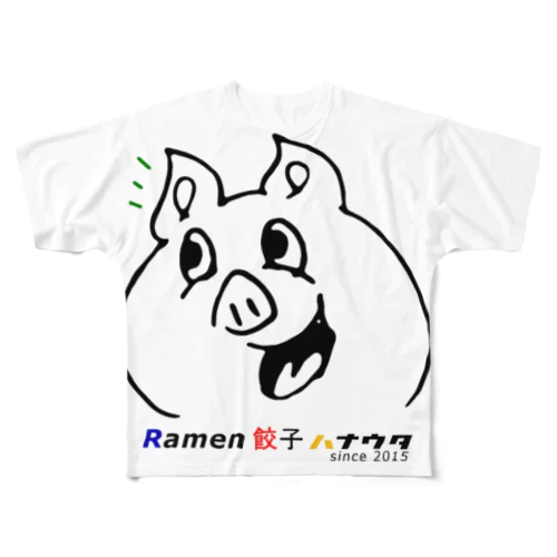 hanabutakun All-Over Print T-Shirt