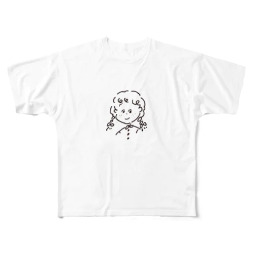 381ラクガキガール フルグラフィックTシャツ