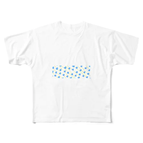 雨と雷 All-Over Print T-Shirt