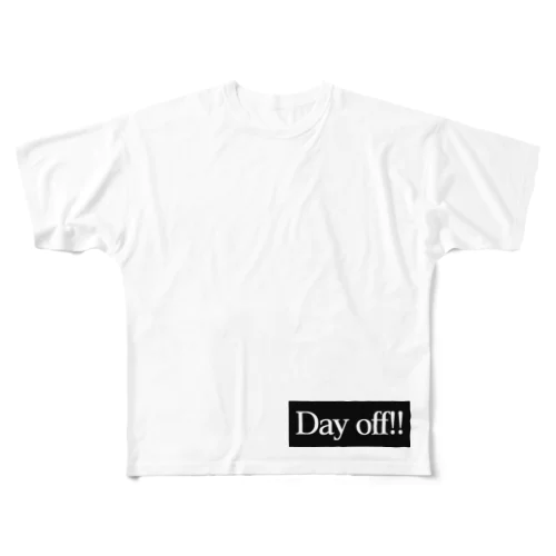 Day off!! フルグラフィックTシャツ