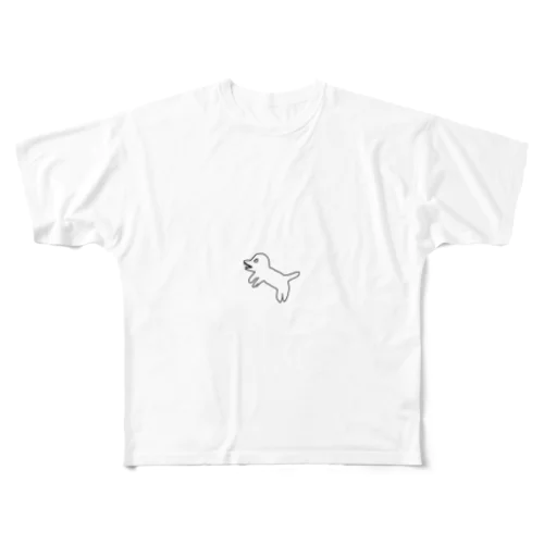絵心無いとよ。【恐竜】 All-Over Print T-Shirt