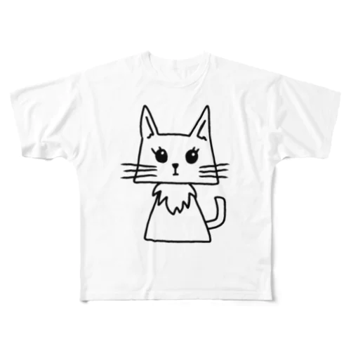 にゃんちゃん All-Over Print T-Shirt