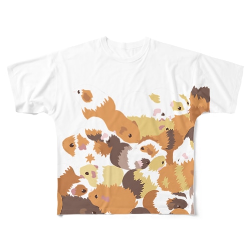 融合するモルモット All-Over Print T-Shirt