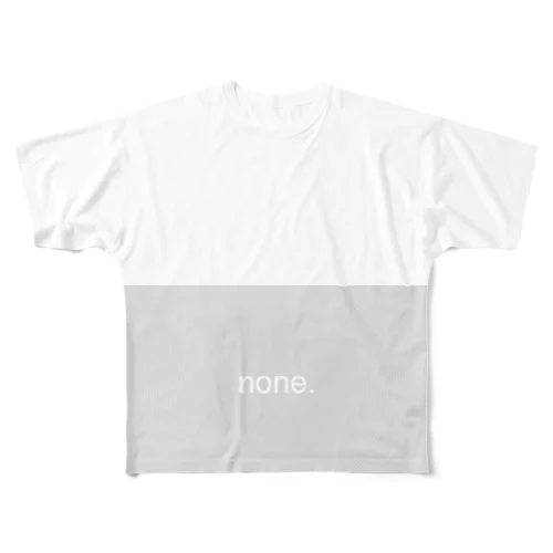 none.Logo フルグラフィックTシャツ