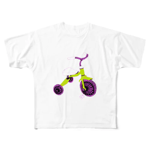 三輪車 All-Over Print T-Shirt