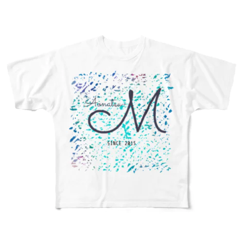 Aonatsu-mロゴ All-Over Print T-Shirt