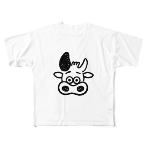 SIRCARSのうしくん フルグラフィックTシャツ