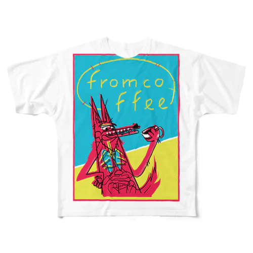 fromcoffee　Tシャツ　Type-L All-Over Print T-Shirt