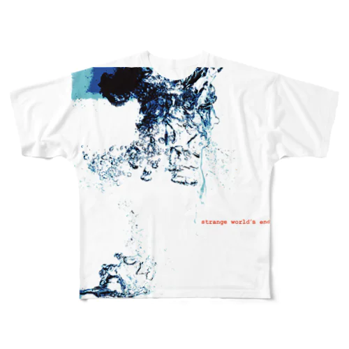 strange world's end ARRIVAL Tシャツホワイト All-Over Print T-Shirt