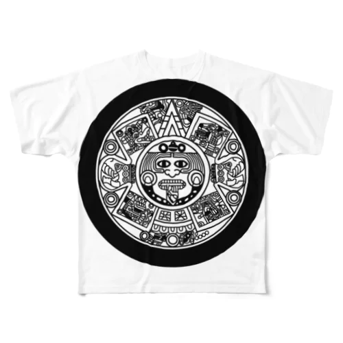 太陽の石Tシャツ All-Over Print T-Shirt