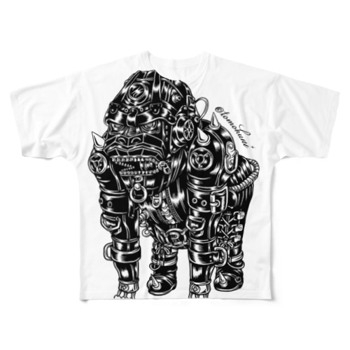 Animalia Kinky “ Black Gorilla ” All-Over Print T-Shirt