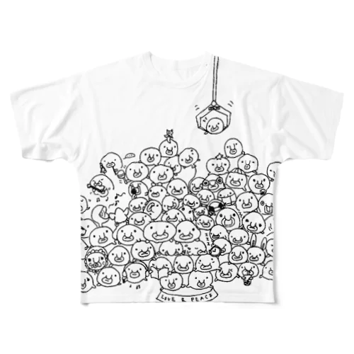 80+1ブロブ All-Over Print T-Shirt