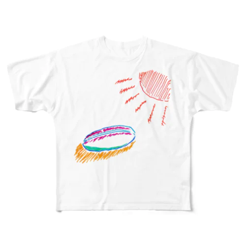 日光浴コッペパン All-Over Print T-Shirt