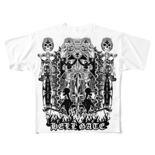 地獄の門番 All-Over Print T-Shirt