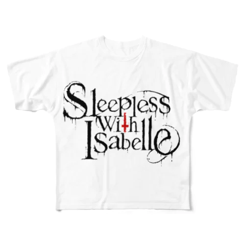 ‪Sleepless With Isabelle‬ ロゴ　Tシャツ　白 フルグラフィックTシャツ