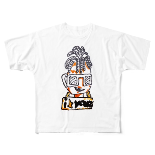 i youz with gold chainz All-Over Print T-Shirt