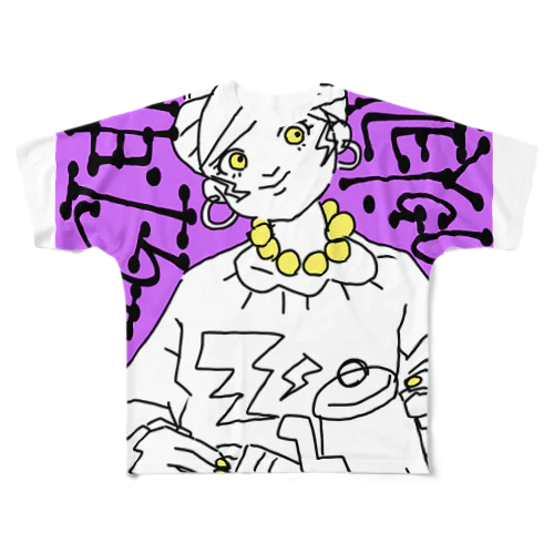 ピギ All-Over Print T-Shirt