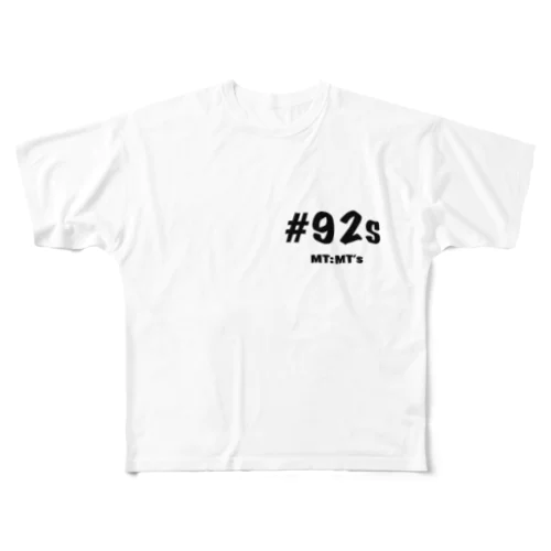 #92s フルグラフィックTシャツ