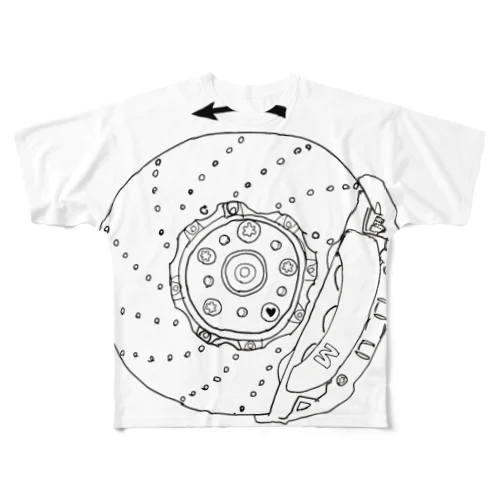 rotation All-Over Print T-Shirt