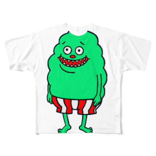 Green of  Mu's All-Over Print T-Shirt