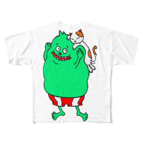 Green of Mu's All-Over Print T-Shirt