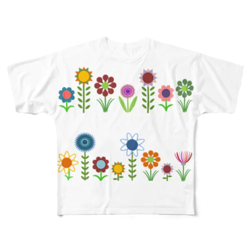 お花たちDとE All-Over Print T-Shirt