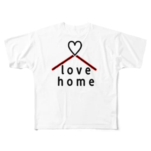 lovehome フルグラフィックTシャツ