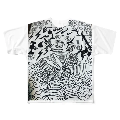 天竺 All-Over Print T-Shirt